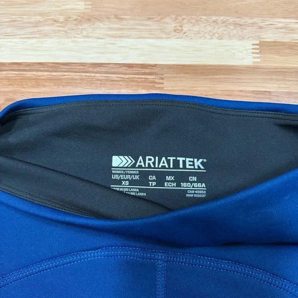 Ariat Tek Compression Fit Equestrian Tights in Dark Blue New with Tags - Picture 9 of 10